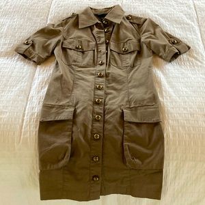 Dress - MIDI fit in Fatigue Brown